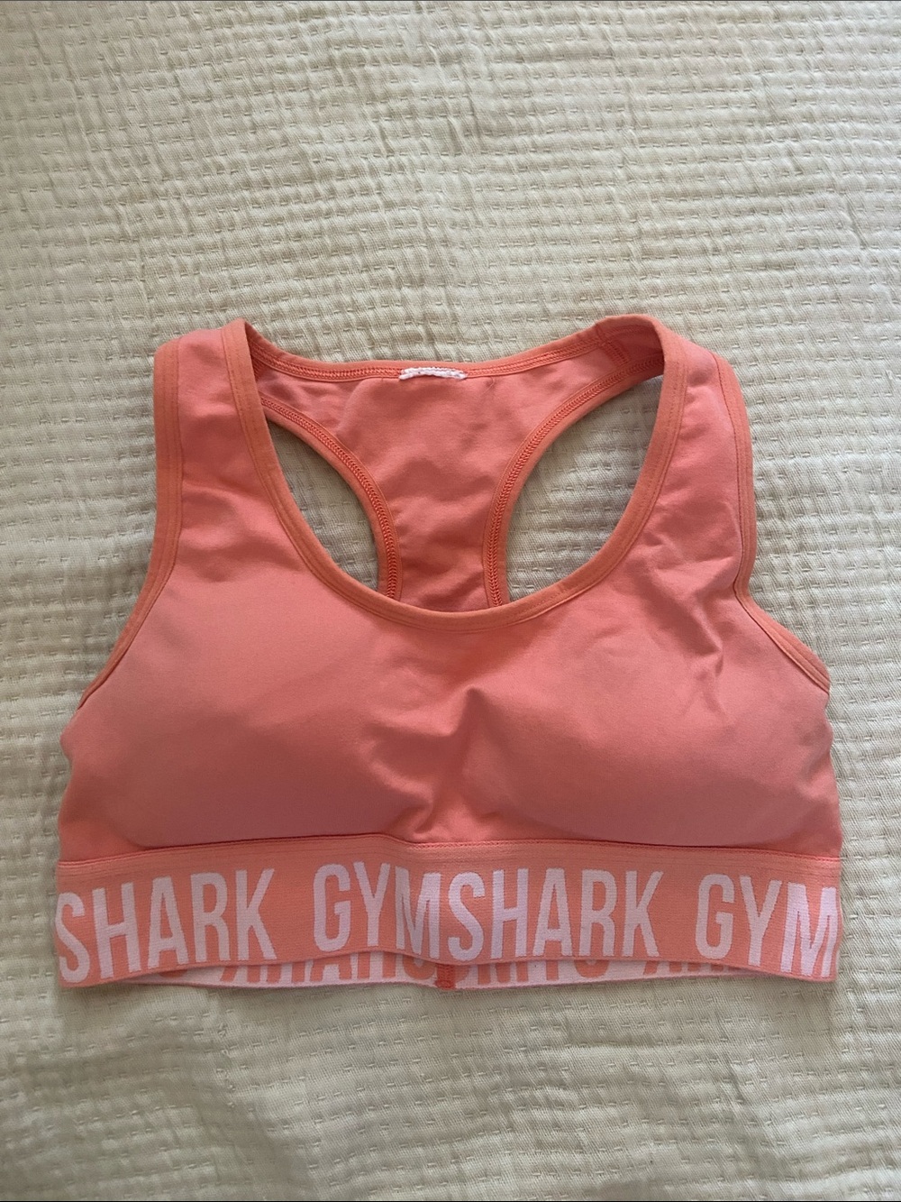 Gymshark Coral-Tone Racerback Sports Bra